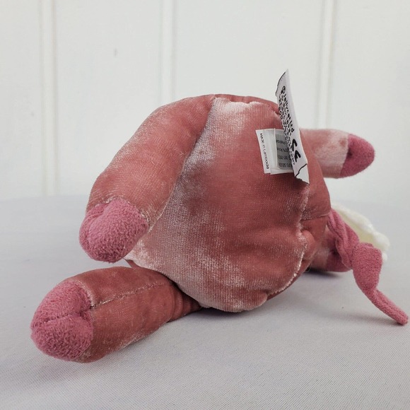 JellyCat 10 inch Piggy Might Fly Plush Crushed Velvet Pig Wings Stuffed Toy - Picture 5 of 10